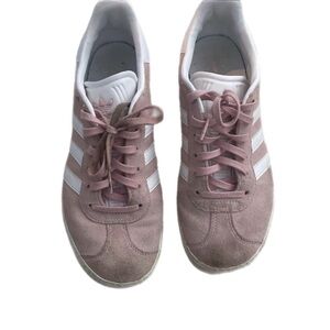 Adidas Gazelle Women's Blush and White Sneakers